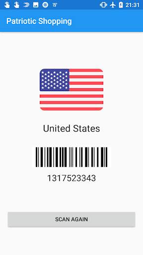 Patriotic Shopping - Barcode scanner screenshot 6