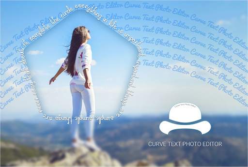 Curve Text Photo Editor screenshot 1