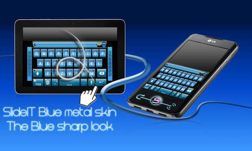 SlideIT Blue Metal Skin 1 تصوير الشاشة