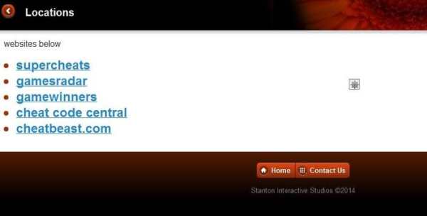 Game Cheat Sites screenshot 2