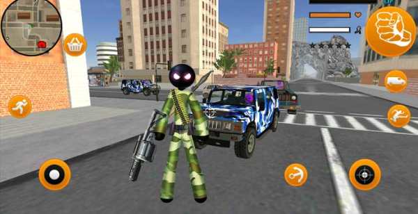 Army Commando Stickman Rope Hero Survival screenshot 1