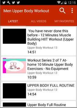 Upper Body Workout For Men screenshot 1