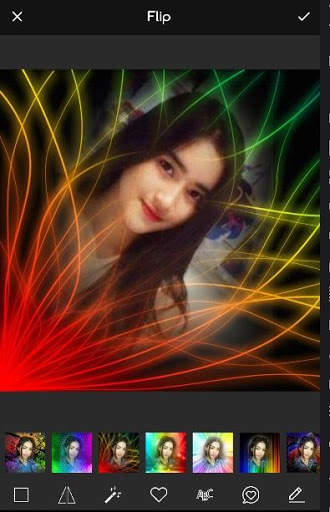 Rainbow Fire Photo Frame screenshot 2