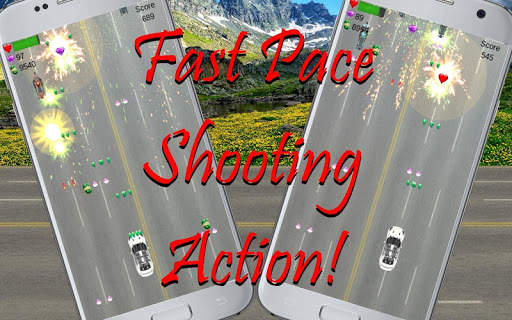 Aggressive Driving: 2D Car Shooting Adventure screenshot 1