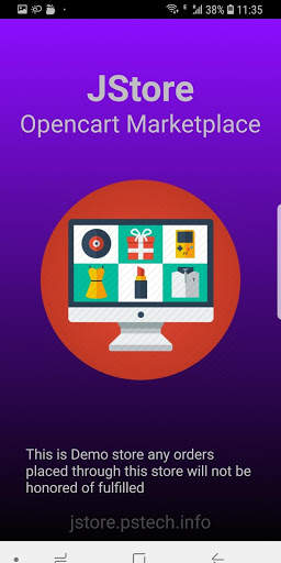 JStore e-shopping Mobile Application screenshot 1