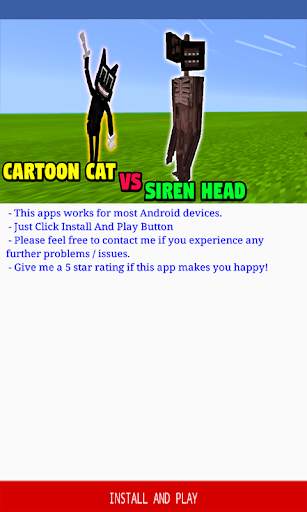 Cartoon Cat vs Siren Head for Minecraft PE screenshot 3