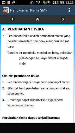 Rangkuman Kimia SMP 14 تصوير الشاشة