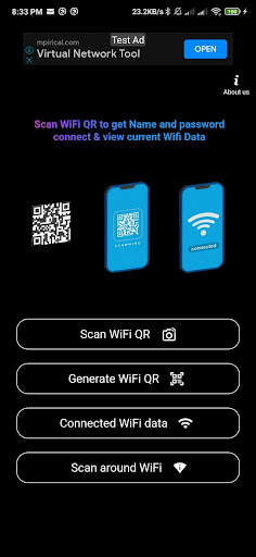 WiFi QR password Scanner screenshot 1