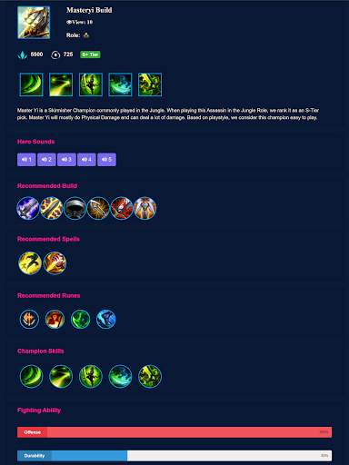 Guide For Lol Mobile Wild Rift screenshot 7
