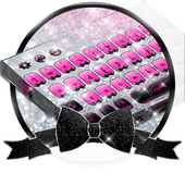 Glitter Black Bow Theme icon