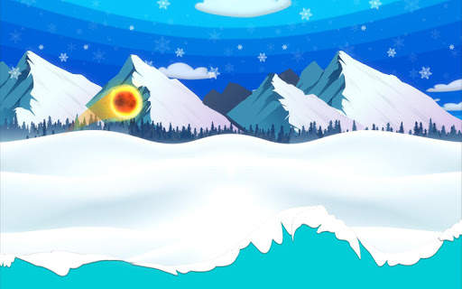 Sand Jump ball rider  : Snow Mountains game screenshot 4