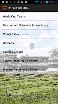 CricZ - Cricket World Cup 2015 screenshot 4