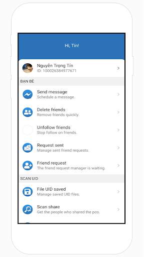InboxFB - Multiple tools for facebook screenshot 1