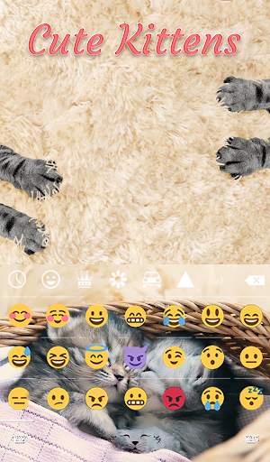 Cute Kittens Animated Keyboard   Live Wallpaper screenshot 4