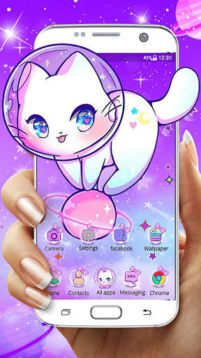 Cute, Galaxy, Cat Themes & Live Wallpapers screenshot 1