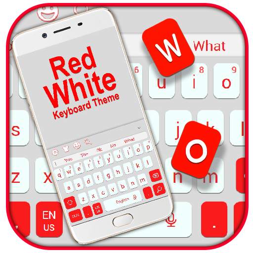 Red White Keyboard Theme 10001001