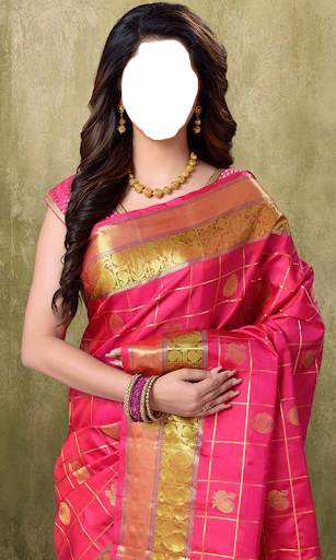 Beautiful Women Sarees Frame screenshot 2