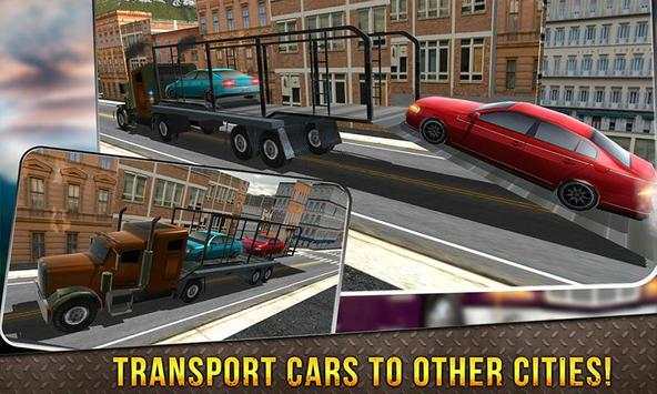 Truck Driver Car Transporter 3D: Big Truck Parking screenshot 1