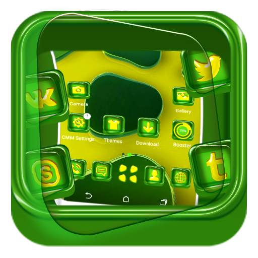 3D Green Gemstone Theme 1.3.1