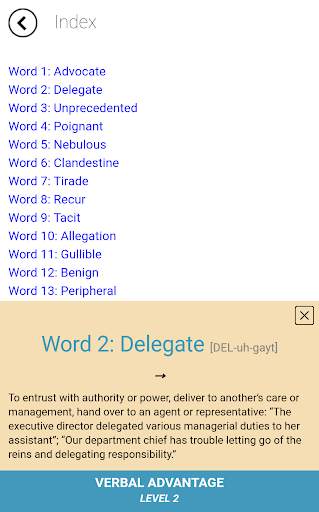 Verbal Advantage - Level 2 screenshot 6