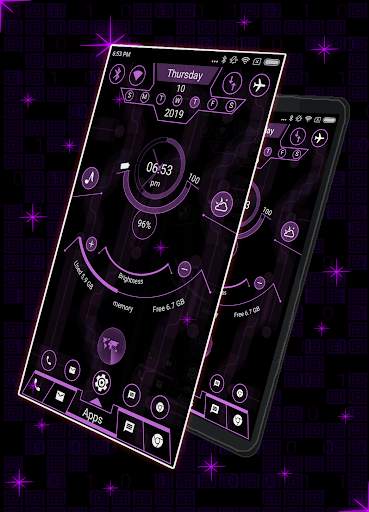 Radical Launcher 2020 - Hi-tech theme screenshot 6