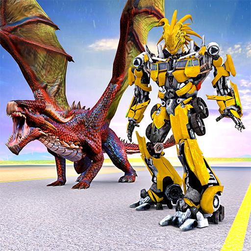 Flying Robot Dragon Game: Robot Transforming Games иконка