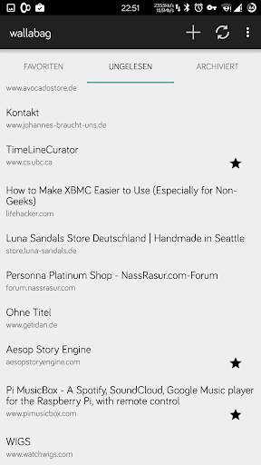 wallabag screenshot 1