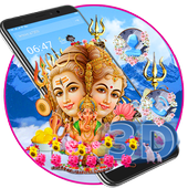Lord Shiva 3D Parallax Launcher Theme 🕉 icon