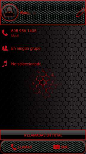 THEME DARK SPACE RED EXDIALER screenshot 3