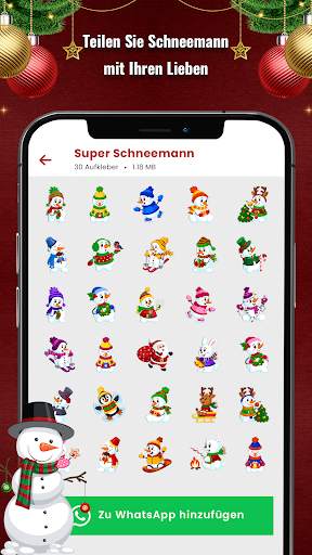 Weihnachtsaufkleber WASticker screenshot 5
