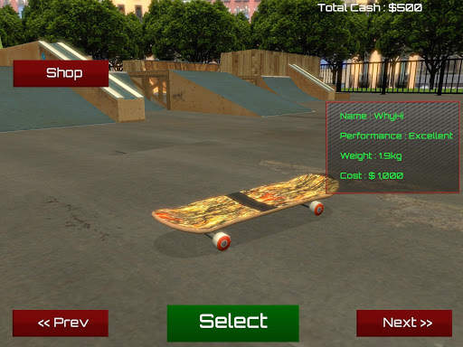 Skateboard Free скриншот 5