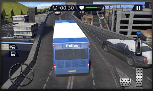 Coach Bus Police Transport 3D screenshot 3
