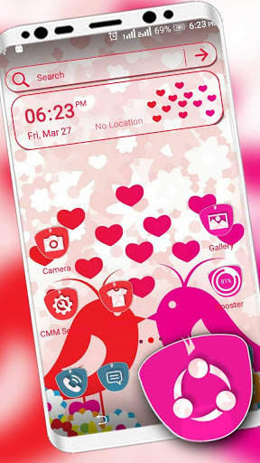 Love Birds Launcher Theme screenshot 1