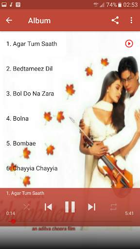 Mohabbatein mp3 Offline screenshot 4