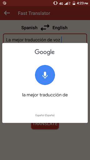 English Spanish Voice Translator Speak & Translate скриншот 6