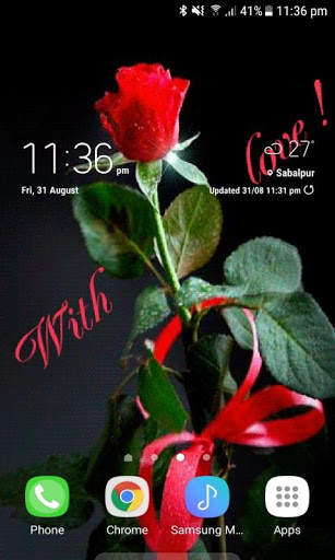 Valentine Rose Shine LWP screenshot 3