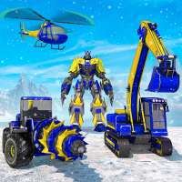 Heavy Excavator Robot Game logo