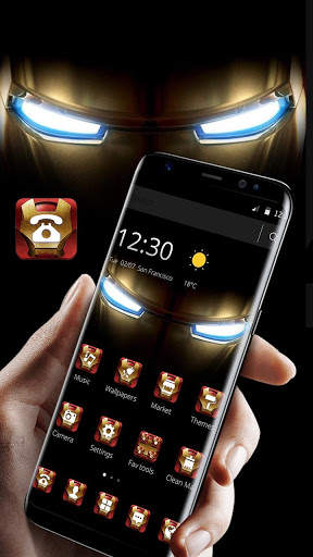 Iron Eyes Hero Tech Theme screenshot 2