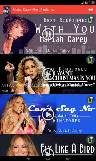Mariah Carey - Best Ringtones screenshot 1