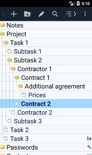 Notepad with folders - MyTreeNotes screenshot 5