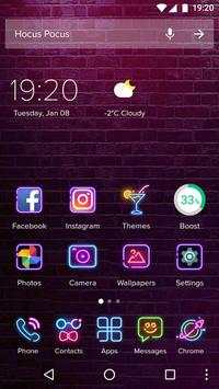 Color Phone Theme - Neon Night screenshot 1
