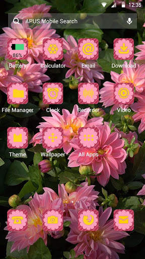 Fleurs|APUS Launcher thème screenshot 2
