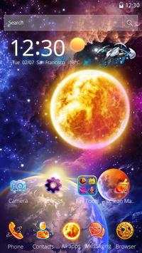 3D Galaxy Earth Moon Parallax Theme 4 تصوير الشاشة