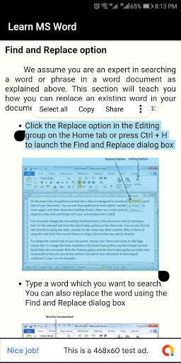 Learn MS Word screenshot 8