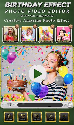 Birthday Photo Effect Video 5 تصوير الشاشة