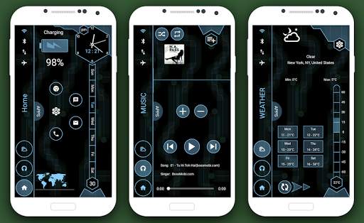 Strip Hi-tech Launcher screenshot 2