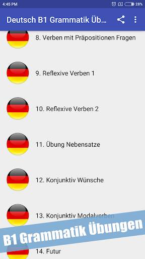 Learn German B1 Grammar Free 5 تصوير الشاشة