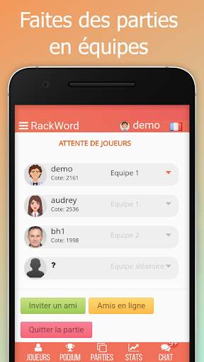 Rackword- Jeu de mots en ligne screenshot 3