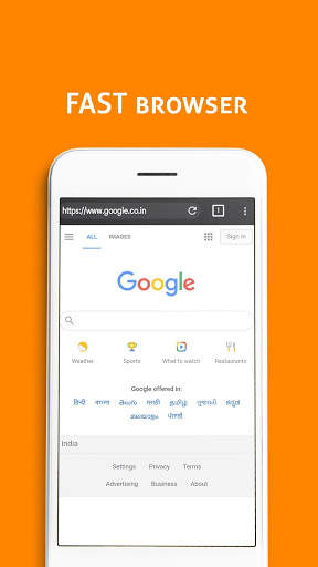 UCi browser : fast, private & safe web browser screenshot 1