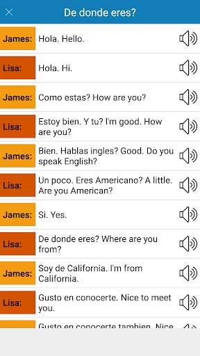 Spanish English Conversation скриншот 3